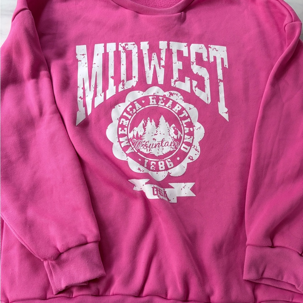 Pink Midwest Graphic Sweatshirt